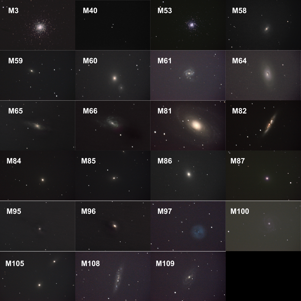 A tour of Messier Objects